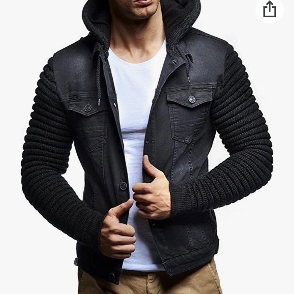 Jean Jacket/ Sweater Hoodie